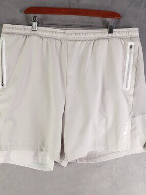 Hayabusa Shorts Mens Extra Large Gray Athletic Draw String Zip Pockets Stretch